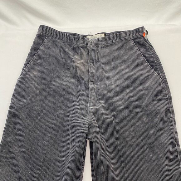 VTG Gap Corduroy Pants Gray Cotton Blend High Rise 80s Womens 13/14 - Picture 3 of 11